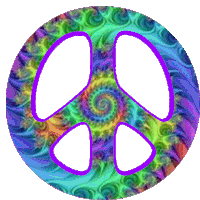 Peace Symbol Sticker - Peace Symbol Colorful Stickers