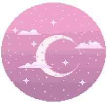 Pixel Art Moon GIF - Pixel Art Moon Clouds GIFs