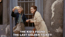 The Kids Found The Last Golden Ticket Willy Wonka And The Chocolate Factory GIF - The Kids Found The Last Golden Ticket Willy Wonka And The Chocolate Factory He Found It GIFs