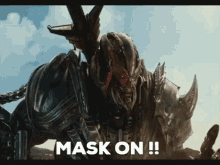 Mask On Megatron GIF - Mask On Megatron Transformers5 GIFs