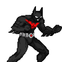 Batman Batman Beyond Sticker - Batman Batman Beyond Pixel Art Stickers