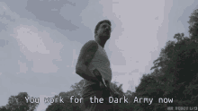 You Work For Us Dark Army GIF - You Work For Us Dark Army Axe GIFs