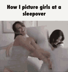 Pillow Fight Sleep Over GIF - Pillow Fight Sleep Over Slumber Party GIFs