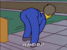 Shoe Tying In And Out GIF - Shoe Tying In And Out Simpsons GIFs