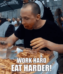 Hungry Work Hard GIF - Hungry Work Hard Pizza GIFs