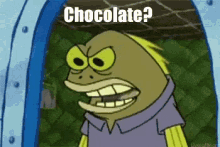 spongebob squarepants chocolate cravings hungry