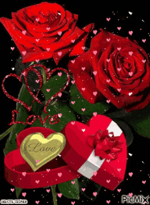 Roses Gift GIF - Roses Gift Hearts GIFs