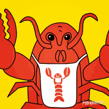 Cannibalism Lobster GIF - Cannibalism Lobster Bib GIFs