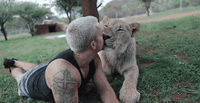 Kissing Lion Dean Schneider GIF - Kissing Lion Dean Schneider Dean Schneider Vlog GIFs