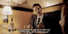 Benedict Cumberbatch Quarter For The Telephone GIF - Benedict Cumberbatch Quarter For The Telephone Patrick Melrose GIFs