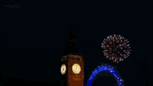 Big Ben GIF - Newyears Fireworks Bigben GIFs