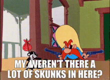 looney tunes a lot of skunks