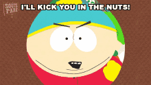 ill kick you in the nuts eric cartman south park s6e12 a ladder to heaven