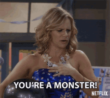 Youre A Monster Shocked GIF - Youre A Monster Monster Shocked GIFs