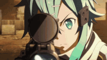 sniper anime sinon weapon gun