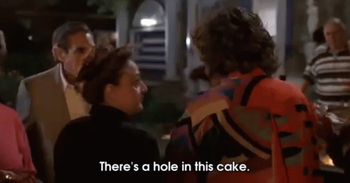 This Cake Is Broken GIF - My Big Fat Greek Wedding Bundtcake Theres A Hole  - Discover & Share GIFs