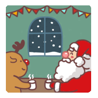 Christmas Tree Santa Claus Sticker - Christmas Tree Santa Claus Mrs.Claus Stickers