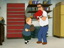 bobby hill king of the hill hank hill ouch kick