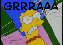 Angry Marge - Grrr GIF - Grrr Marge Marge Simpsons GIFs