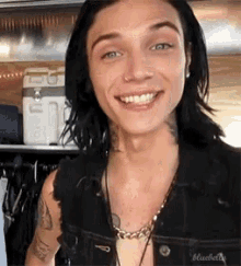 Andy Biersack Smile GIF - Andy Biersack Smile Point GIFs