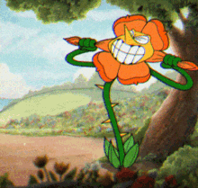 Cuphead Floral Fury GIF - Cuphead Floral Fury Angry GIFs