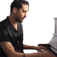 Playing Piano G Eazy Sticker - Playing Piano G Eazy Esquire Stickers