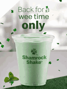 Mcdonalds Shamrock Shake GIF - Mcdonalds Shamrock Shake Milkshake GIFs