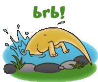 Otter Brb Sticker - Otter Brb Be Right Back Stickers