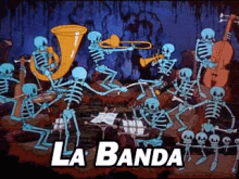 La Banda GIF - La Banda Musical Difuntos Esqueletos GIFs