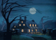 Haunted House GIF - Haunted House Creepy Cartoon GIFs