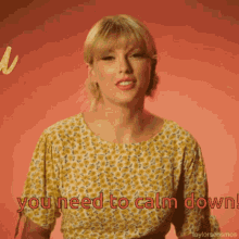 You Need To Calm Down Lover Taylor Swift GIF - You Need To Calm Down Lover Taylor Swift Joe Alwyn GIFs