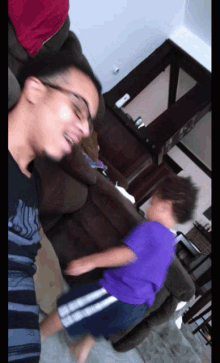 Dad And Son Pillow Fight GIF - Dad And Son Pillow Fight Tantrums GIFs