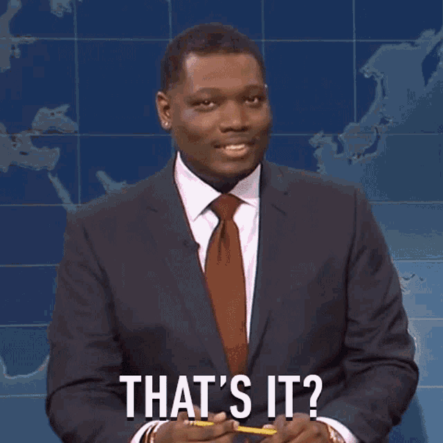 Thats It Michael Che GIF - Thats It Michael Che Saturday Night Live ...