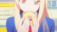 anime cute eating