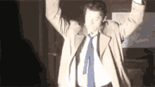 Happy Dance Misha Collins GIF - Happy Dance Misha Collins Supernatural GIFs