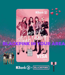 Blackpink K Bank GIF - Blackpink K Bank Debit Card GIFs