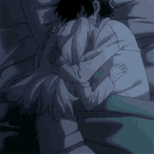 adorable gay anime couples cuddling