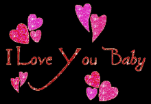 I Love You Baby Hearts GIF - I Love You Baby Love Hearts GIFs