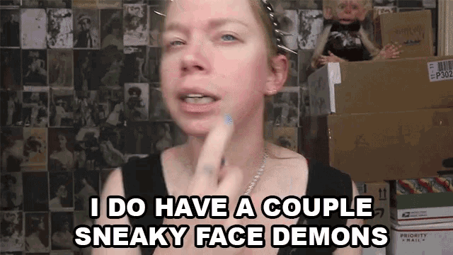 A Do Have A Couple Sneaky Face Demons Pimple GIF - A Do Have A Couple Sneaky Face Demons Pimple Zit GIFs