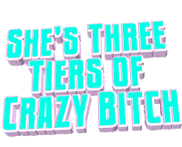 Crazy Crazy Bitch Sticker - Crazy Crazy Bitch Text Stickers