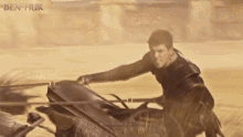 Riding Horse Toby Kebbell GIF - Riding Horse Toby Kebbell Messala GIFs