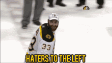 Boston Bruins Zdeno Chara GIF - Boston Bruins Zdeno Chara Haters To The Left GIFs