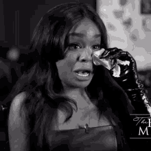 marajtwt azealia banks crying black and white monochrome marajtwt azealia banks crying black and white monochrome