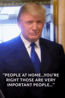 People At Home Very Important People GIF - People At Home Very Important People Donald Trump GIFs