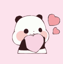 Panda Love Heart GIF - Panda Love Heart Cute GIFs