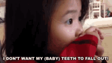I Don'T Want My Baby Teeth To Fall Out! GIF - Baby Teeth Teeth I Dont Want My Baby Teeth To Fall Out GIFs