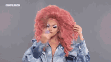Hairspray Wig GIF - Hairspray Wig Pink Hair GIFs