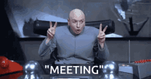 Air Quotes Meeting GIF - Air Quotes Meeting Dr Evil GIFs