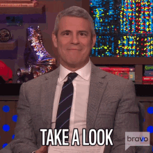 Take A Look Andy Cohen GIF - Take A Look Andy Cohen Watch What Happens Live GIFs
