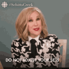 Do Not Adjust Your Sets Moira GIF - Do Not Adjust Your Sets Moira Moira Rose GIFs